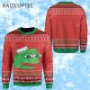 Ugly Christmas Pepe The Frog Custom Sweater Cartoon Frog Christmas Sweater 1 1