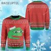 Ugly Christmas Pepe The Frog Custom Sweater Cartoon Frog Christmas Sweater 4 4