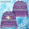 Unicorn Christmas Sweater Pink 4 4