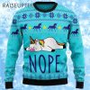 Unicorn Nope Ugly Christmas Sweater 1 1