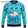 Unicorn Nope Ugly Christmas Sweater 2 2