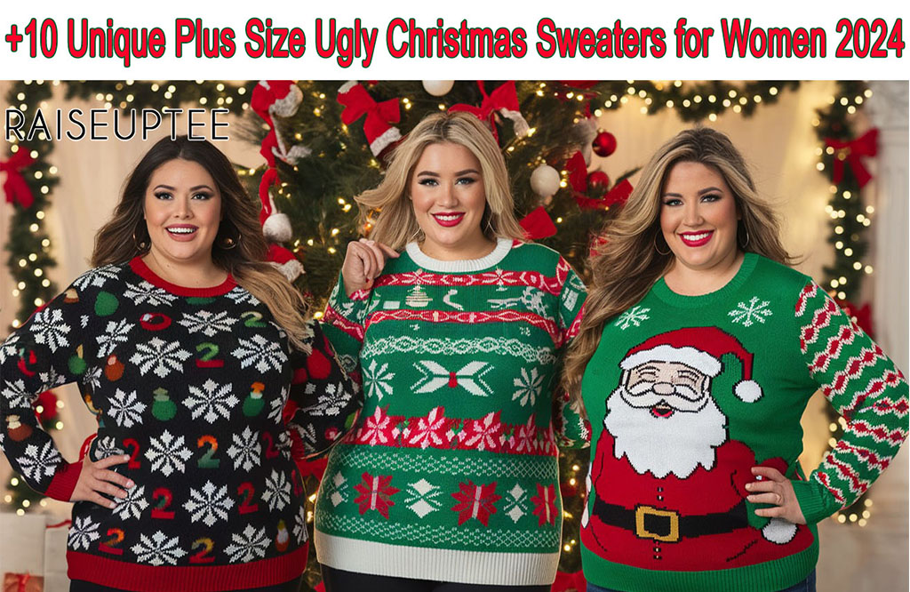 Unique Plus Size Ugly Christmas Sweaters for Women 2024