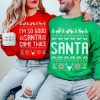 Unisex Funny Couples Ugly Christmas Sweater Santa Twice Ugly Christmas Sweaters For Couples2