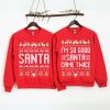 Unisex Funny Couples Ugly Christmas Sweater Santa Twice Ugly Christmas Sweaters For Couples4