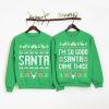 Unisex Funny Couples Ugly Christmas Sweater Santa Twice Ugly Christmas Sweaters For Couples5