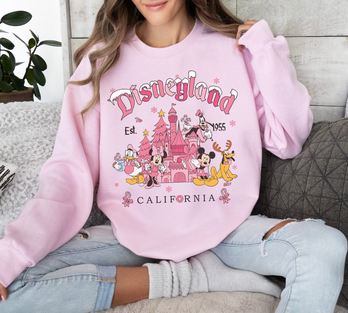 Vintage Disneyland Christmas Sweatshirt Mickey and Friends Christmas Sweatshirt Disneyland Sweatshirt Christmas Family Sweatshirt 1