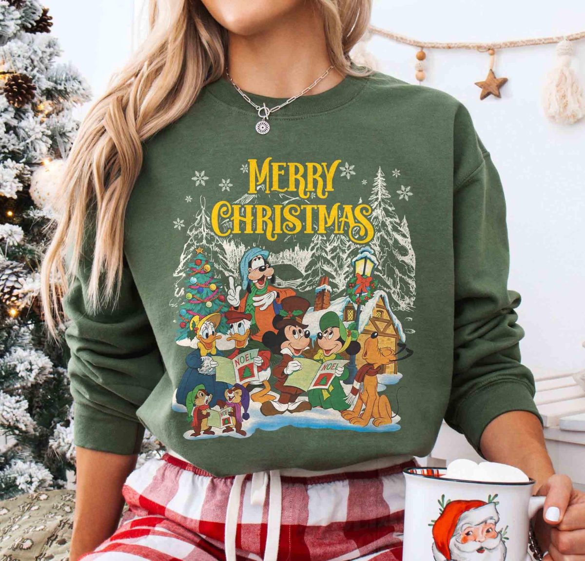 Vintage Merry Christmas Mickey and Friends Shirt Disney Christmas Sweatshirt Mickeys Very Merry Christmas Party Disneyland Christmas Tee 1