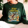 Vintage Merry Christmas Mickey and Friends Shirt Disney Christmas Sweatshirt Mickeys Very Merry Christmas Party Disneyland Christmas Tee 5