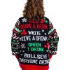 Womens Drinking Game Plus Size Ugly Christmas Sweater2