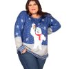 Women’s Romantic Bumble Plus Size Ugly Christmas Sweaters