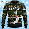 Womens Unicorn Christmas Sweater Yoga Exhale 1 1