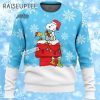 Woodstock And Snoopy Snowy Mens Christmas Sweater 2024 1 1