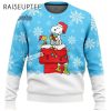 Woodstock And Snoopy Snowy Mens Christmas Sweater 2024 2 2