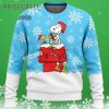 Woodstock And Snoopy Snowy Mens Christmas Sweater 2024 3 3