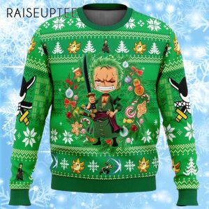 Zoro One Piece Ugly Christmas Sweater