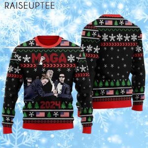 Trump 2024 Maga Christmas Sweater