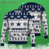 Dallas Cowboys Vintage Design Xmas Tree 2024 Ugly Christmas Sweater 3 3