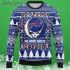 Grateful Dead NFL Ugly Christmas Sweater Buffalo Bills 3 3