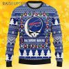 Grateful Dead NFL Ugly Christmas Sweater Buffalo Bills 4 4