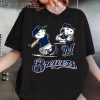 MLB Snoopy And Charlie Brown Playing Milwaukee Brewers Shirt 1 Untitled 2