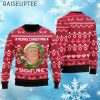 Merry Christmas Snowflake Funny Trump Santa Ugly Christmas Sweater 4 4 1