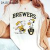 Peanuts Charlie Brown And Snoopy Playing Baseball Milwaukee Brewers Shirt 1 Untitled 7