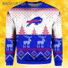 Reindeer Ugly Christmas Sweater Buffalo Bills 4 4