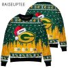 Santa Claus Green Bay Packers Ugly Christmas Sweater 2 2