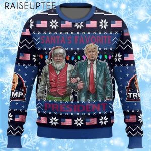 Santa’s Favorite President Trump Ugly Christmas Sweater