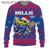 Star Wars Baby Yoda Buffalo Bills Light Up Christmas Sweater 2 2