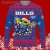 Star Wars Baby Yoda Buffalo Bills Light Up Christmas Sweater 5 5