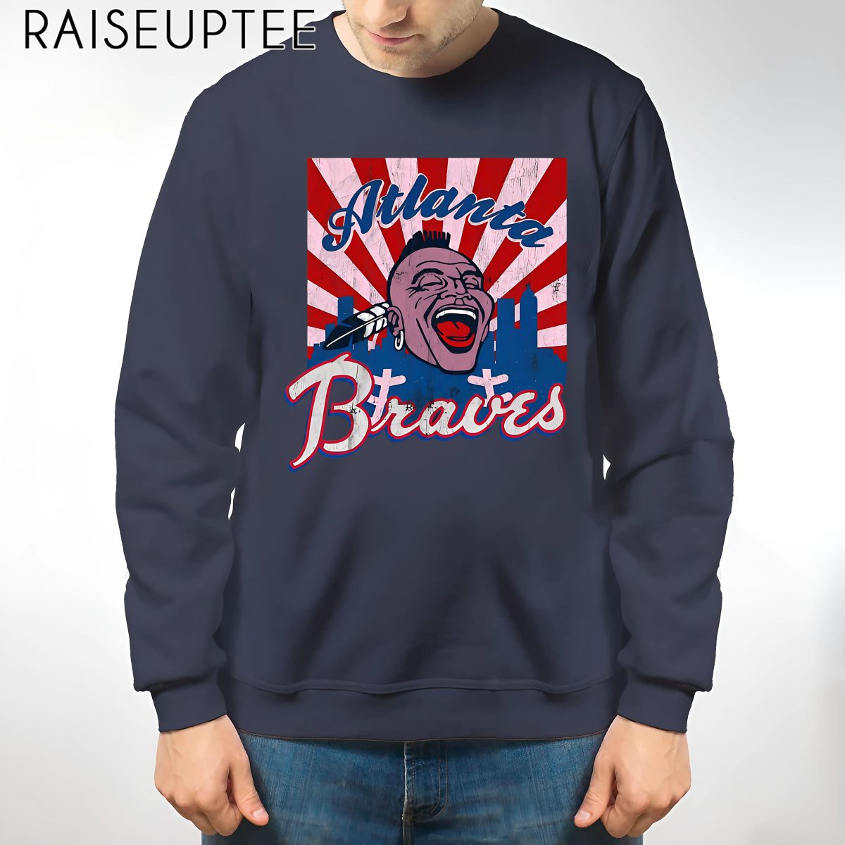 Atlanta Braves Throwback Shirt Baseball - Image 2