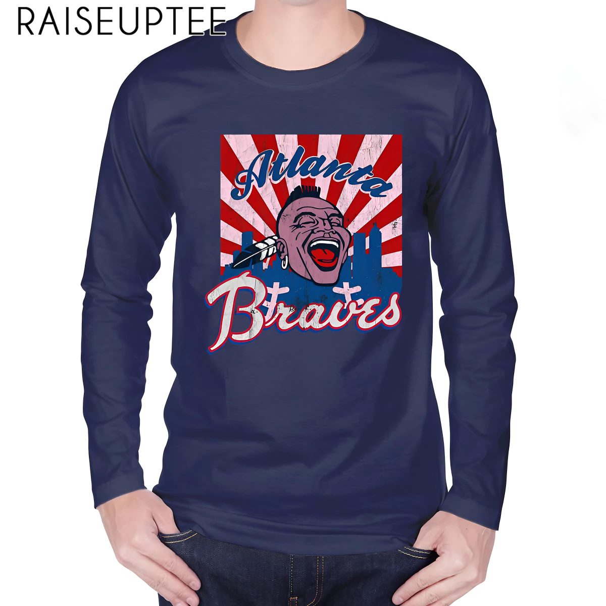 Atlanta Braves Throwback Shirt Baseball - Image 3