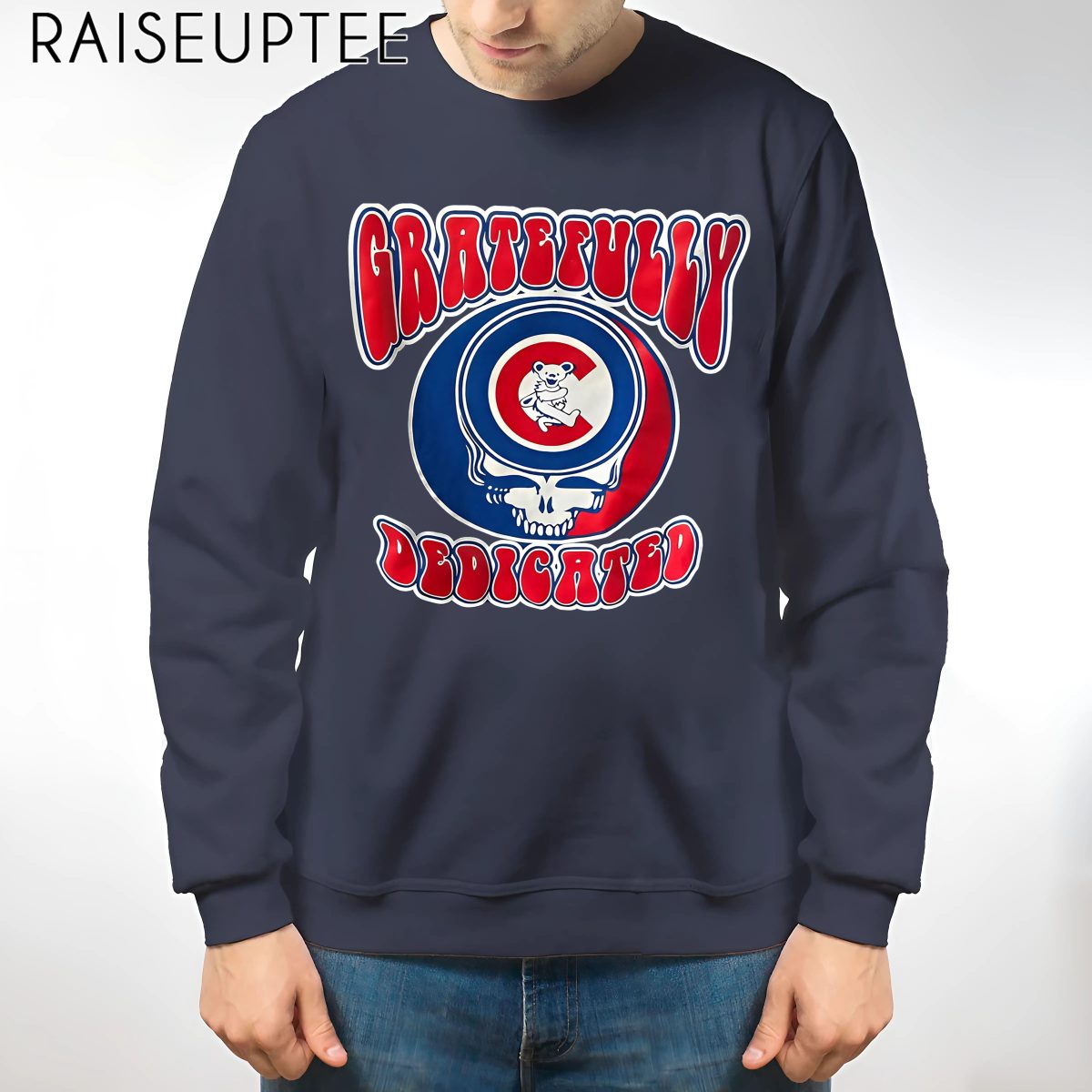 Raiseuptee Chicago Cubs Grateful Dead Shirt - Image 2