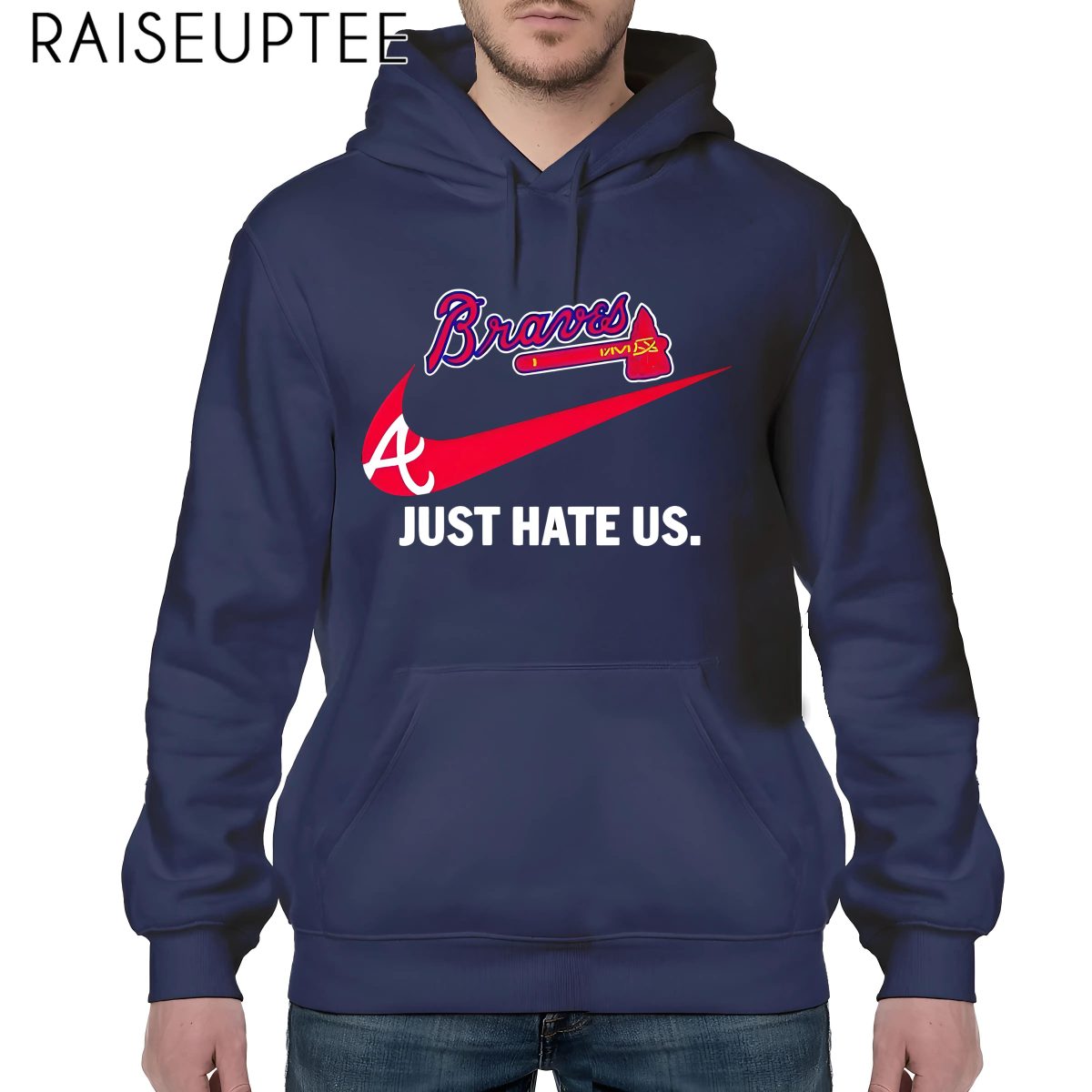 Just Hate Us Nike Braves Shirt Men - Image 4