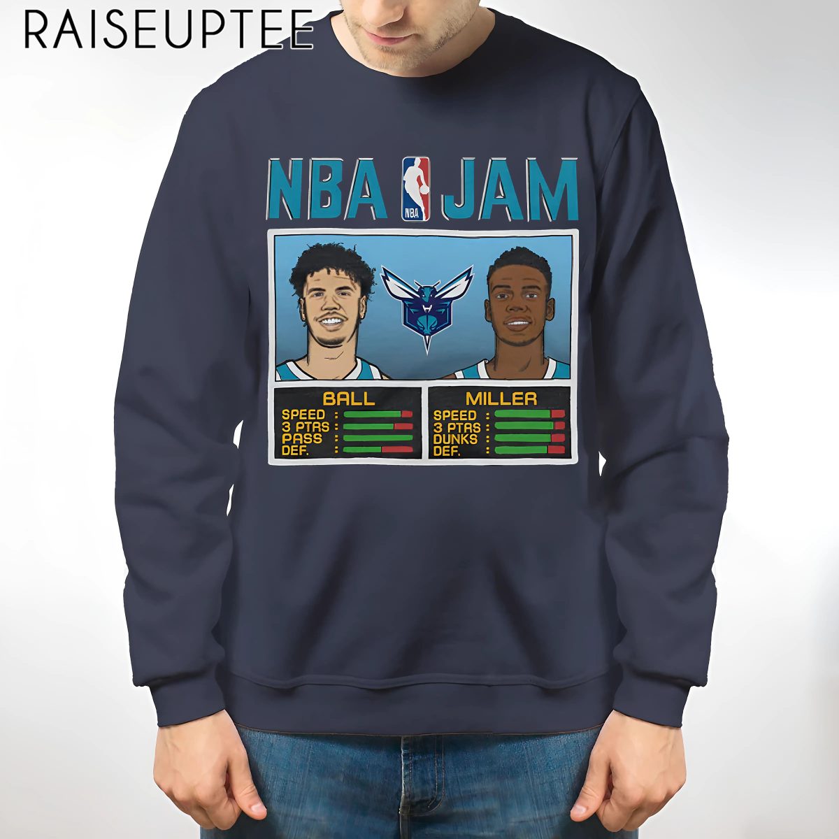 NBA Jam Hornets Ball And Miller Shirt - Image 3