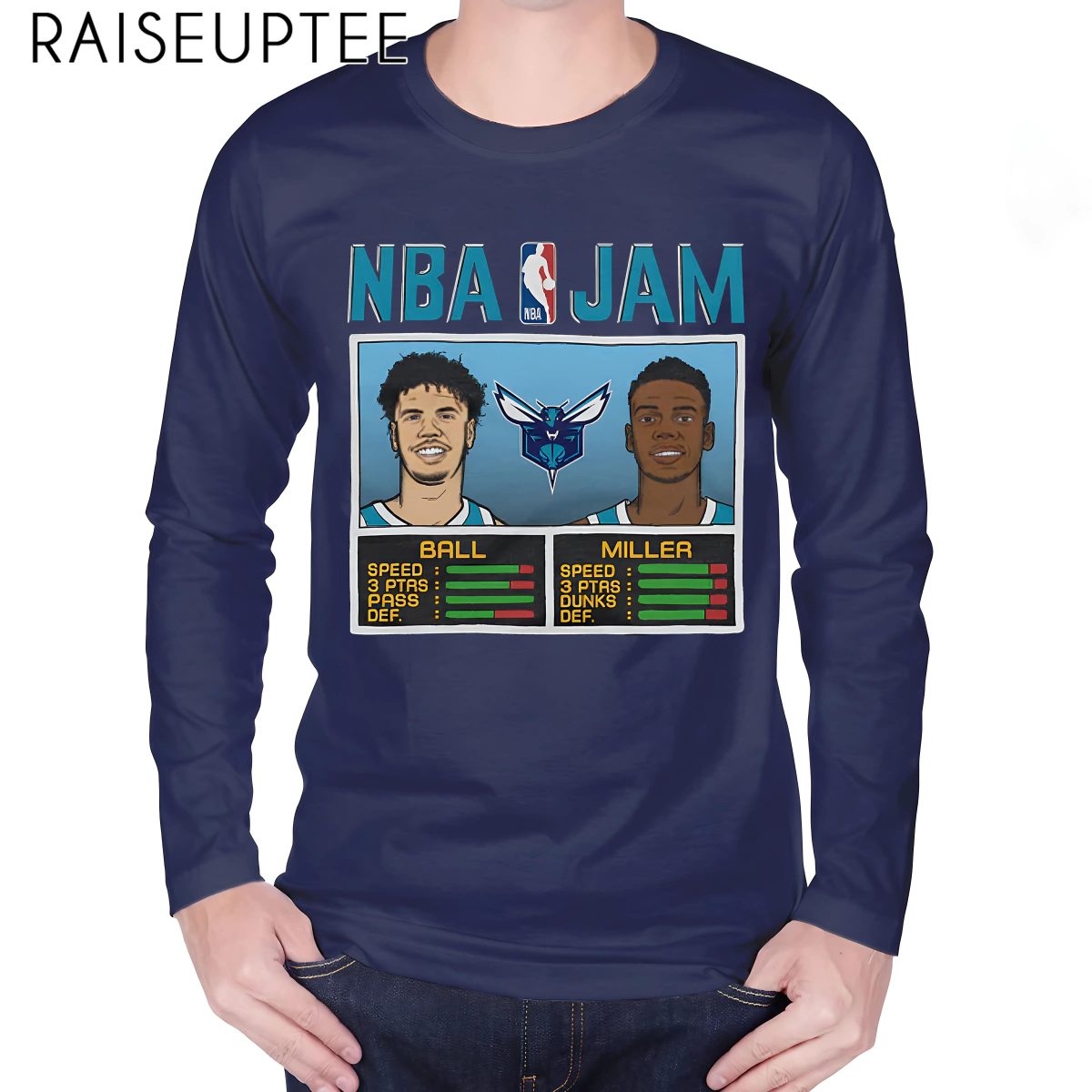 NBA Jam Hornets Ball And Miller Shirt - Image 4