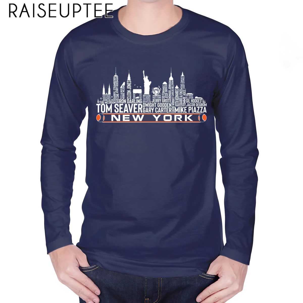 Ny Mets Skyline T Shirt Baseball - Image 3