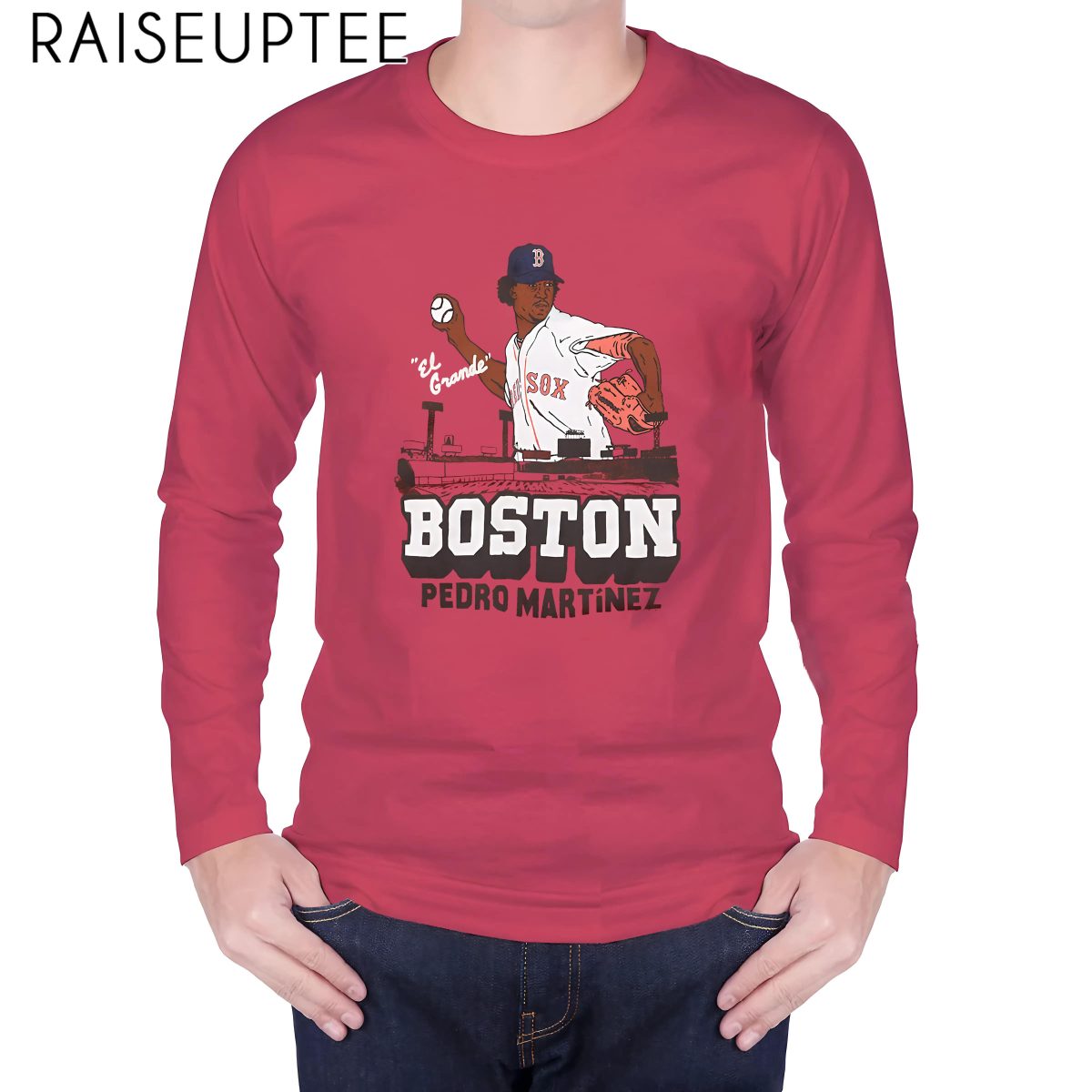 Raiseuptee Pedro Martinez Red Sox Shirt - Image 3