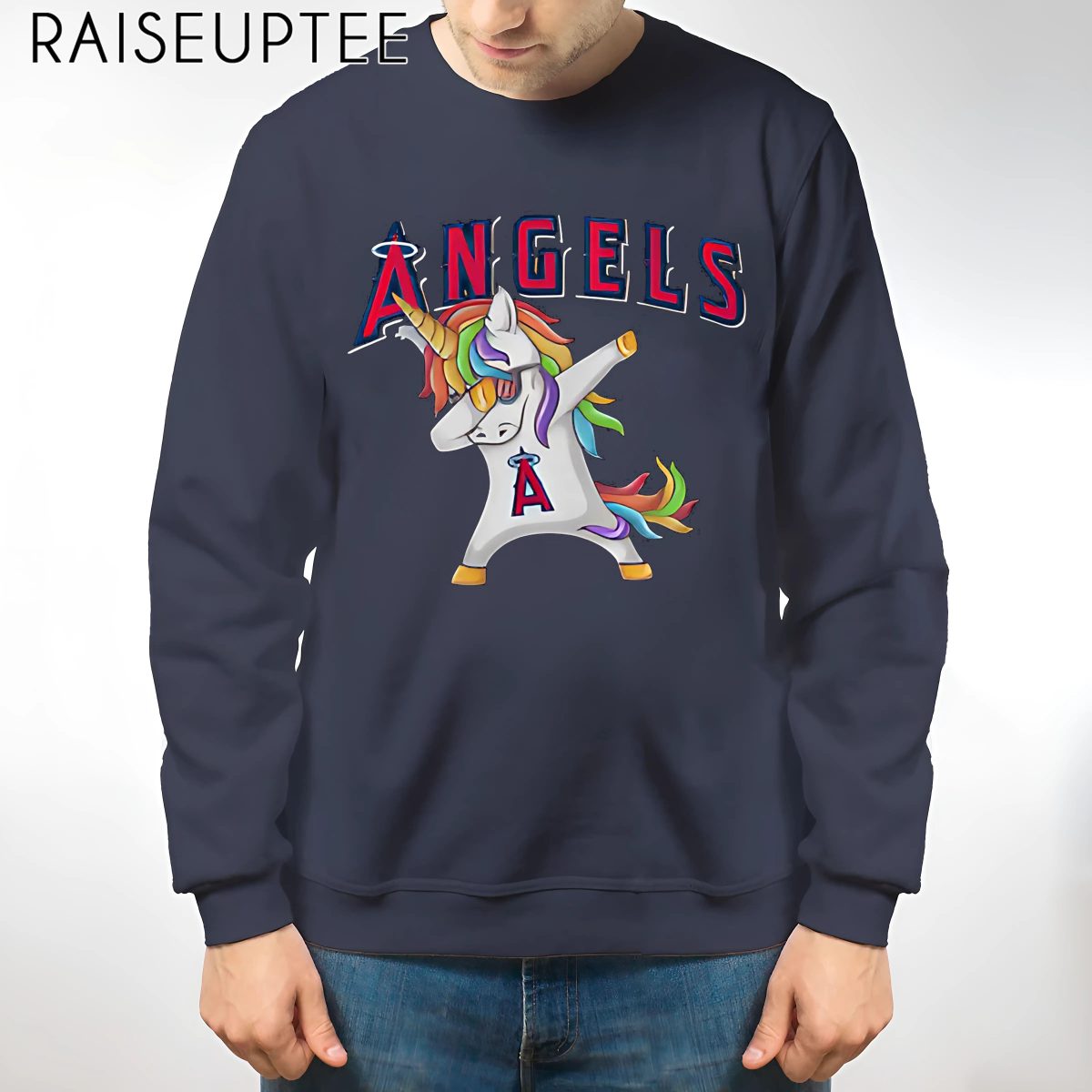 Unicorn Black Los Angeles Angels Shirt - Image 2