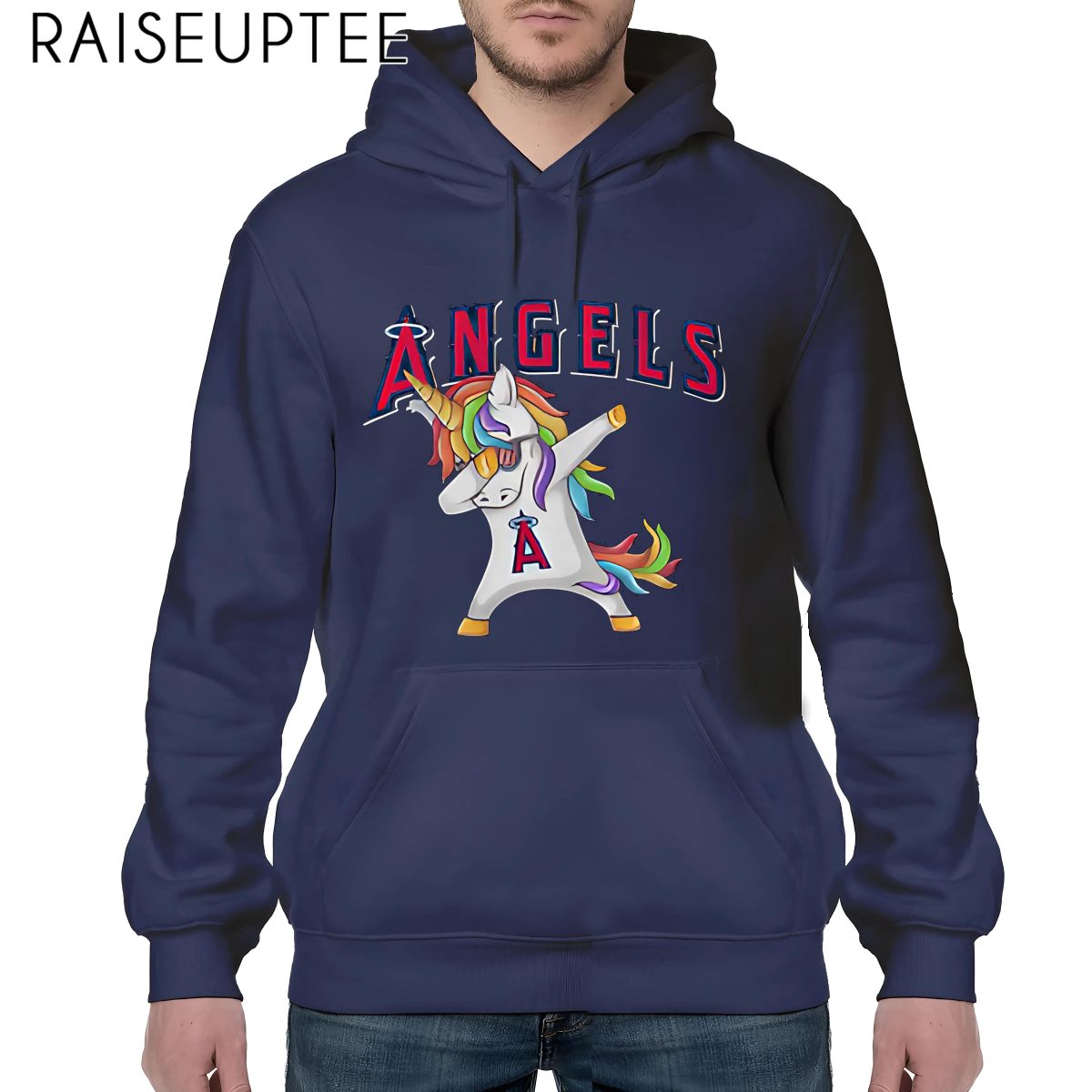 Unicorn Black Los Angeles Angels Shirt - Image 4