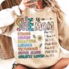 She is Mom Retro Shirt For Mother's Day