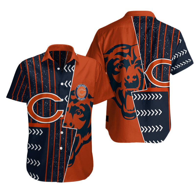 chicago bears tribal power hawaiian shirt ibp7e