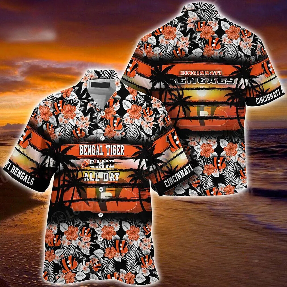 cincinnati bengals game day paradise hawaiian shirt as51n