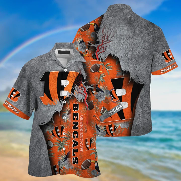 cincinnati bengals jungle rip hawaiian shirt ui6zq