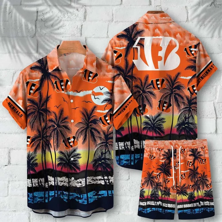 cincinnati bengals sunset dreams hawaiian shirt drek7