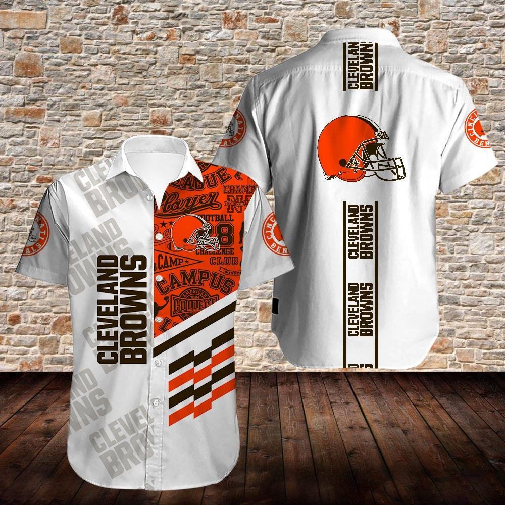 cleveland browns campus spirit hawaiian shirt o4nev