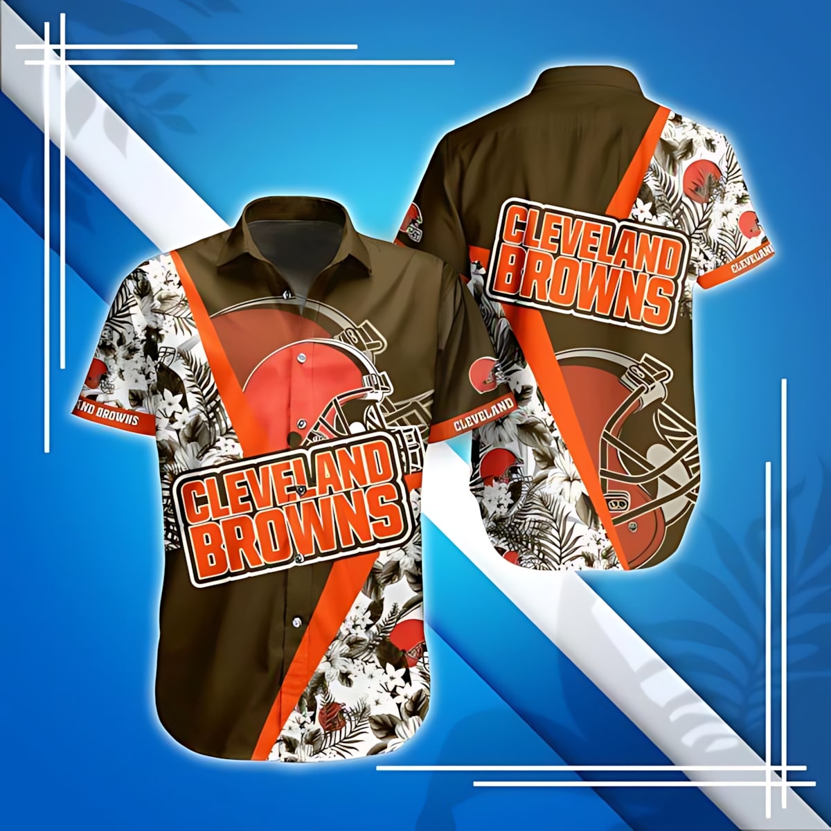 cleveland browns tropical rush hawaiian shirt iidq3