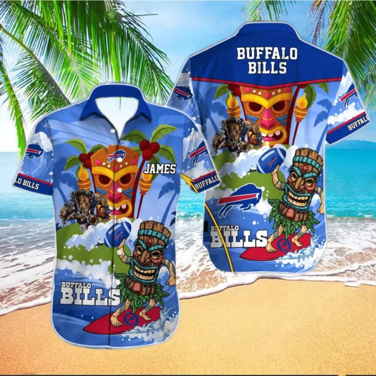 custom buffalo bills tiki paradise hawaiian shirt zswvd