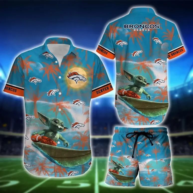 denver broncos island adventure baby yoda hawaiian shirt y6sdl